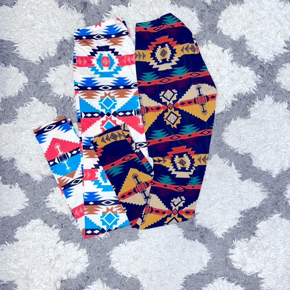 Tribal print leggings